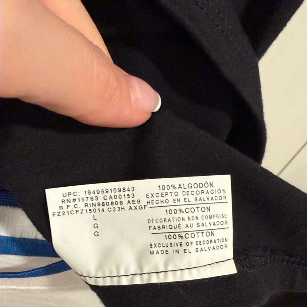 Champion Black Tee with Yellow and Blue Graphic - Picture 4 of 7